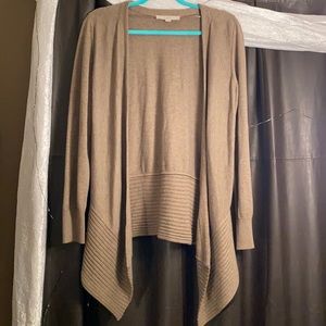 LOFT brown asymmetrical patterned sweater 🌸🌸